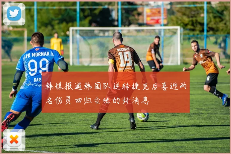 韩媒报道韩国队逆转捷克后喜迎两名伤员回归合练的好消息